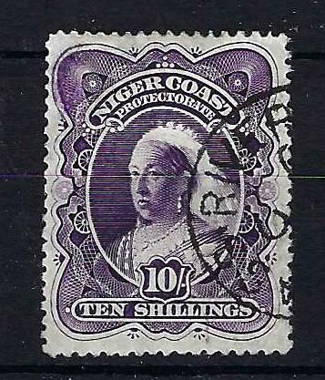 Image of Nigeria & Territories ~ Niger Coast Protectorate SG 74 FU British Commonwealth Stamp